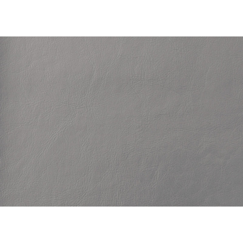 Lit, chambre à coucher, revêtement en similicuir gris, transitionnel