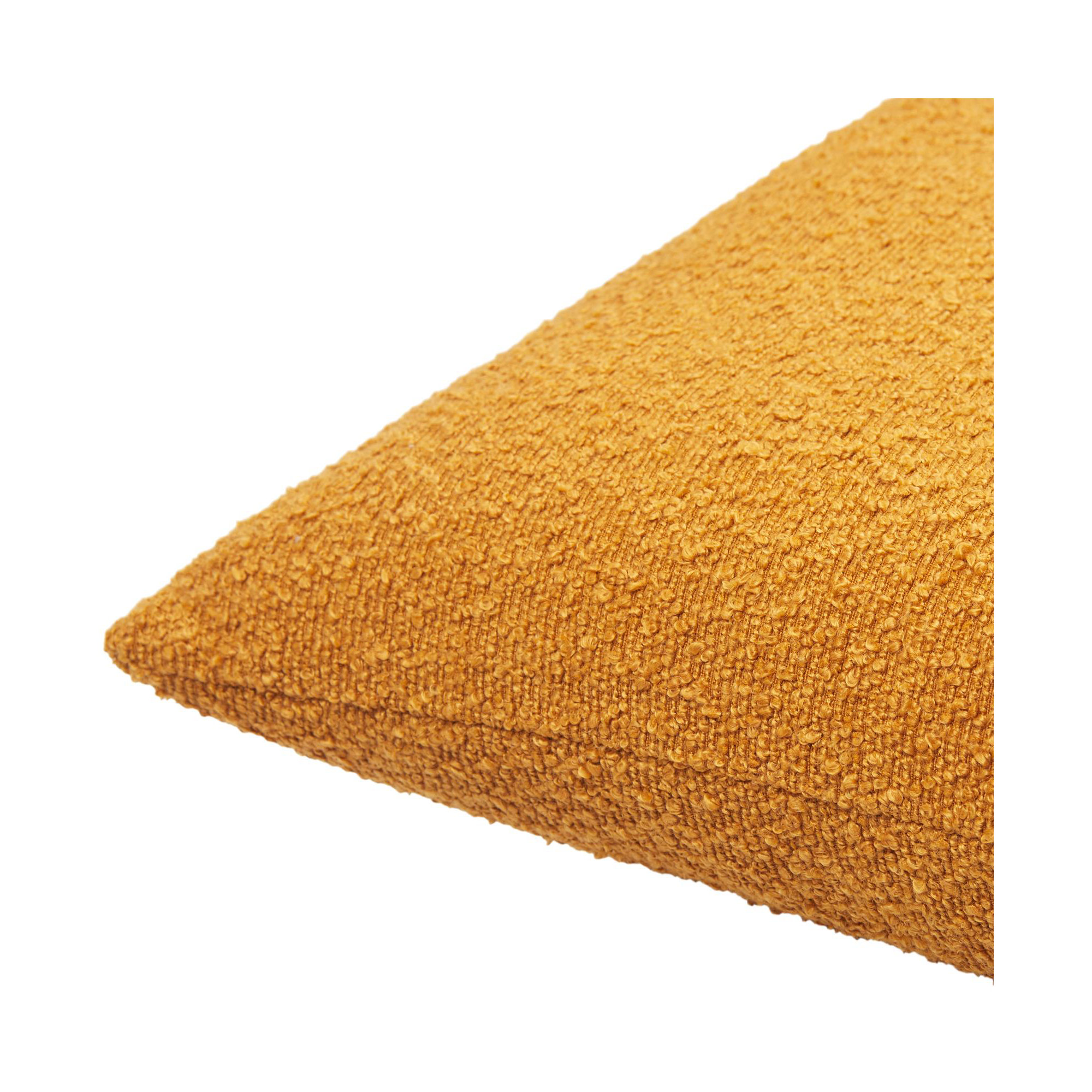 Amalfi Boucle Throw Pillow, 20" x 20", Down, Yellow