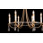 Mayfair 10-Light Chandelier in Warm Brass and Chrome-1397242965-1397242964