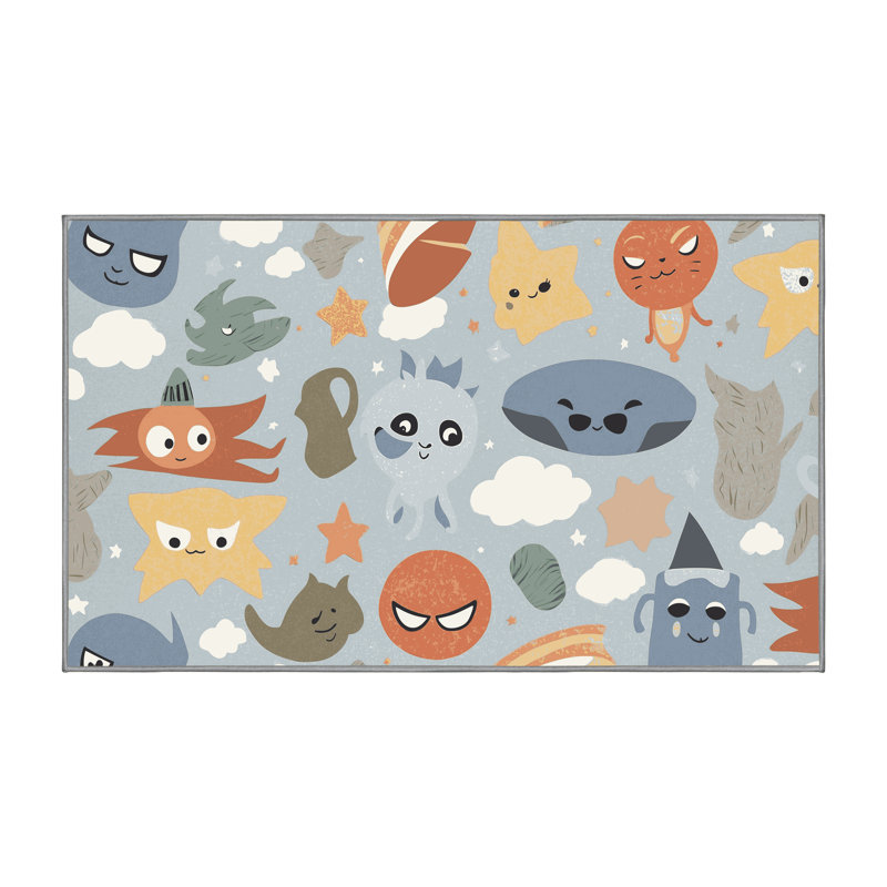 Tapis pour enfants East Urban Home, Rectangulaire 3 pi x 5 pi