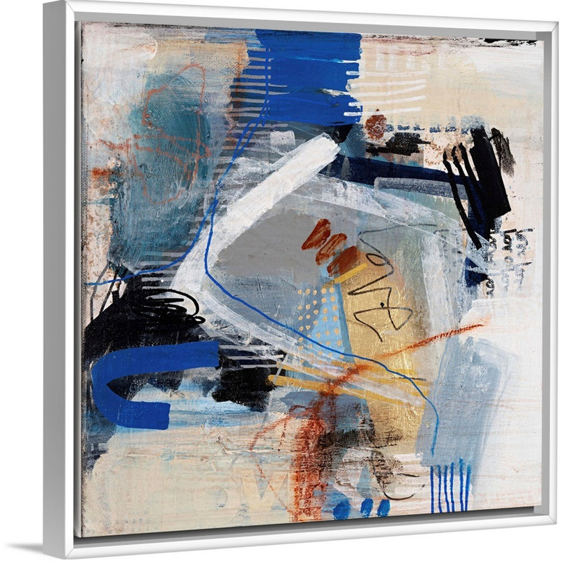 «Always Love III» par B. Robert - reproduction d'art, H 14 po x l 14 po x P 1,75 po, Toile blanche encadrée