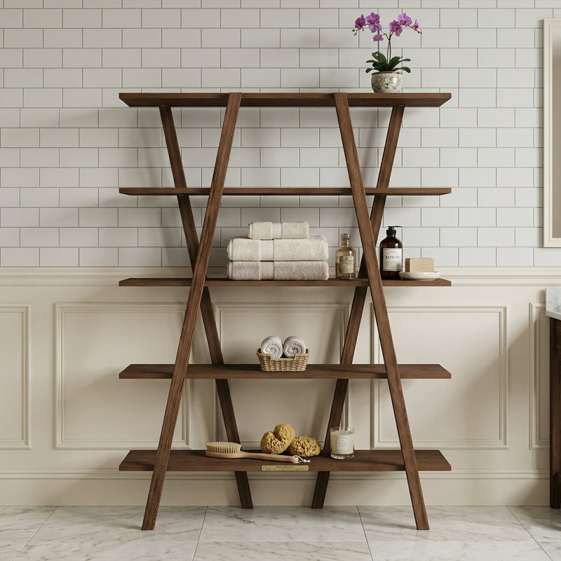Bibliothèque en bois massif 57 "Kinsley