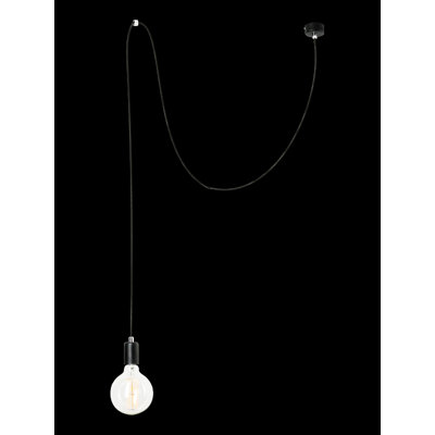 Lochlan 1 - Light Black Bulb Pendant