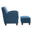 Fauteuil club avec repose-pieds 29,25 po Kaelan-454837715