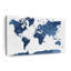 Carte du monde texturée bleue sur toile-1329597458