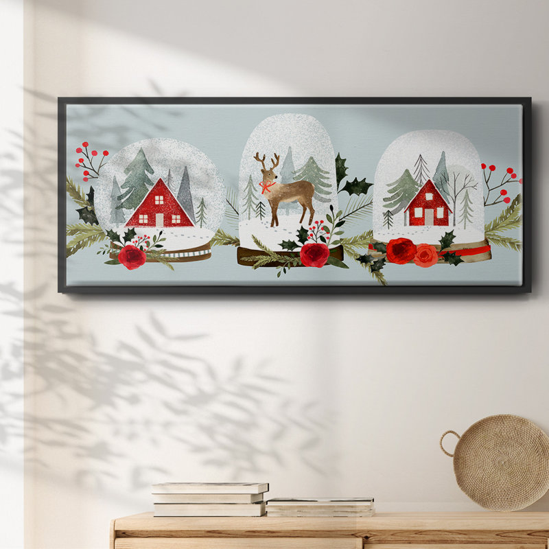 «Snow Globe Village Collection D», toile encadrée, H 24 po x l 60 po