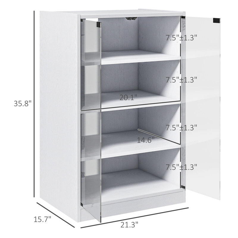 Armoire 4 médias, portes en verre trempé, tablettes réglables, gestion des câbles, blanc vieilli pour joueurs 4, moderne avec gestion, lustré