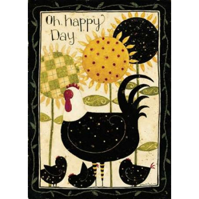 «Henrietta with Chicks», reproduction d'affiche par Dan Dipaolo (24 x 36) # DDPRC412A
