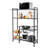 Multi-Tier Storage Rack with 6 Universal Wheels