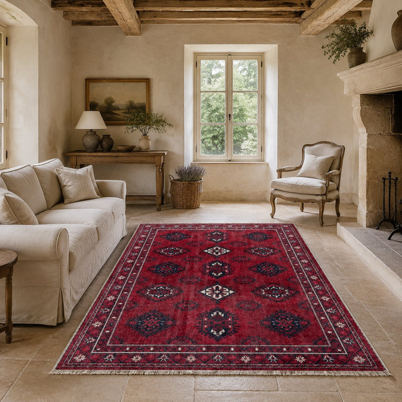 Striped Cotton and Chenille Flatweave Area Rug, 80 x 150 cm