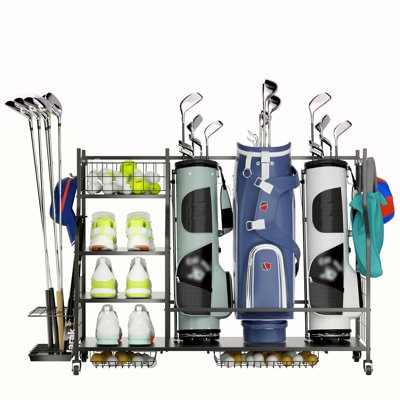 Golf Bag Storage Garage OrganizerGolf Club Bag Storage Rack For Garage Extra Storage Rack For Golf ClubsGolf Bag Organizer Fit For GarageShedBase Golf Bag Storage Garage OrganizerGolf Club Bag Storage Rack For Garage Extra Storage Rack For Golf ClubsGolf Bag Organizer Fit For GarageShedBase