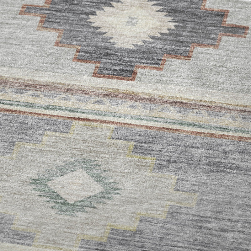Jeté Sherpa Aztec Addison, Gris