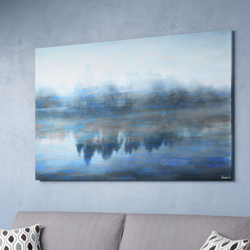 «Monagan Galaviz Lake Marmont» par Parvez Taj, reproduction sur toile, H 16 po x l 24 po, Toile tendue