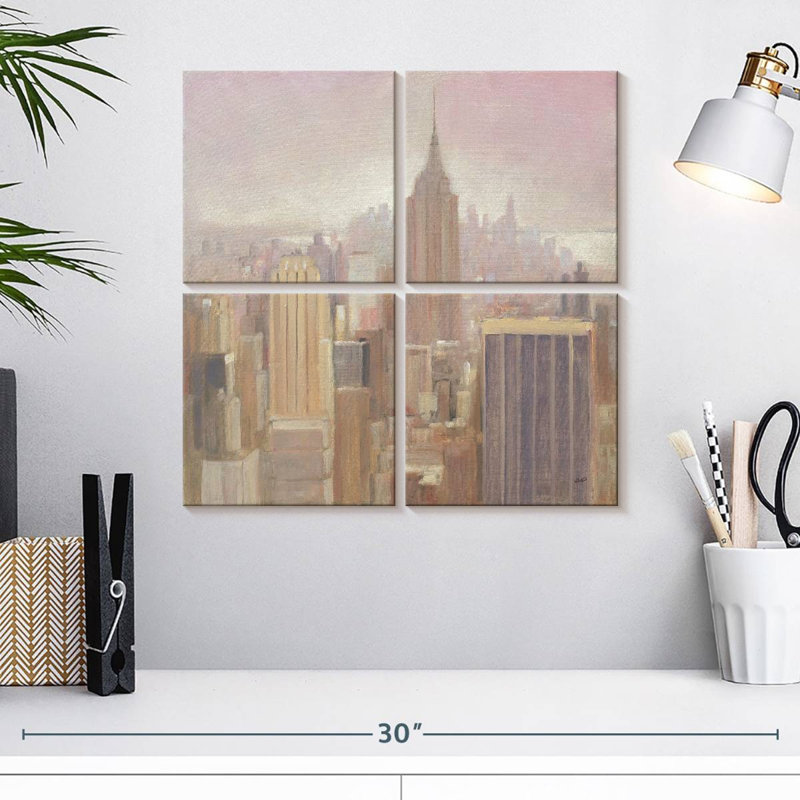 Nicci Manhattan dans la brume II, H 18 po x l 18 po