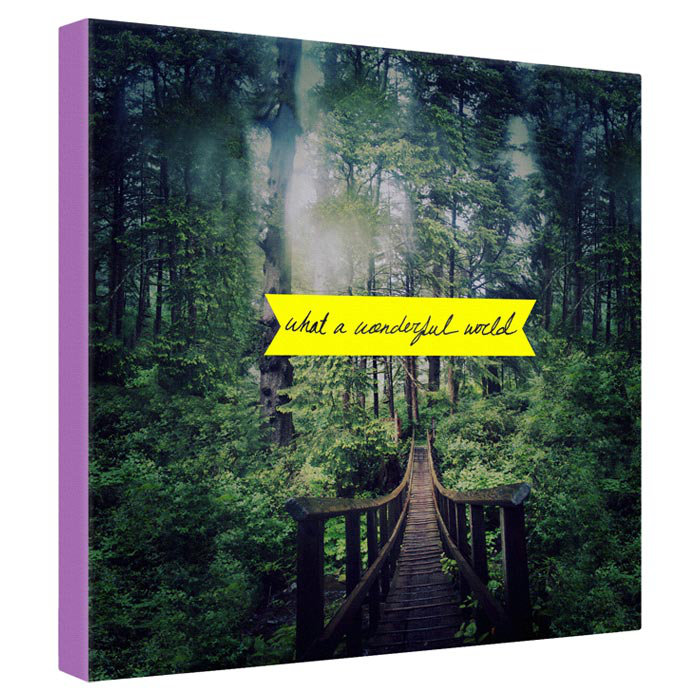 What A Wonderful World - Graphic Art Print, 30" H x 30" W x 1" D