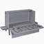 Très grand lit mural gris avec ports USB et tablettes amovibles des deux côtés-121070104-121070102