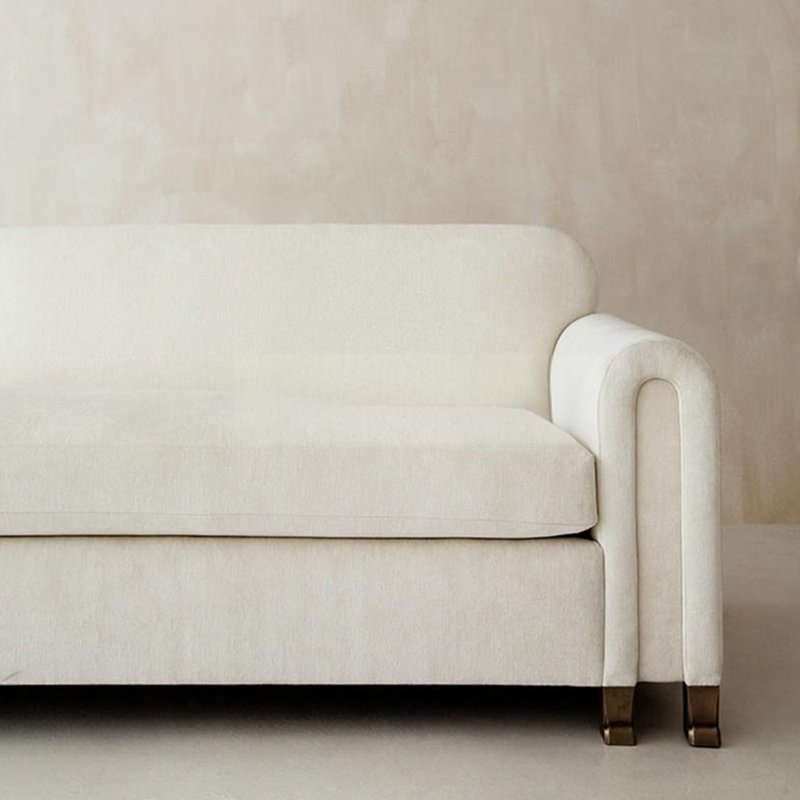 Chaise longue rembourrée Tatisha, Accoudoir à droite (vu de face)