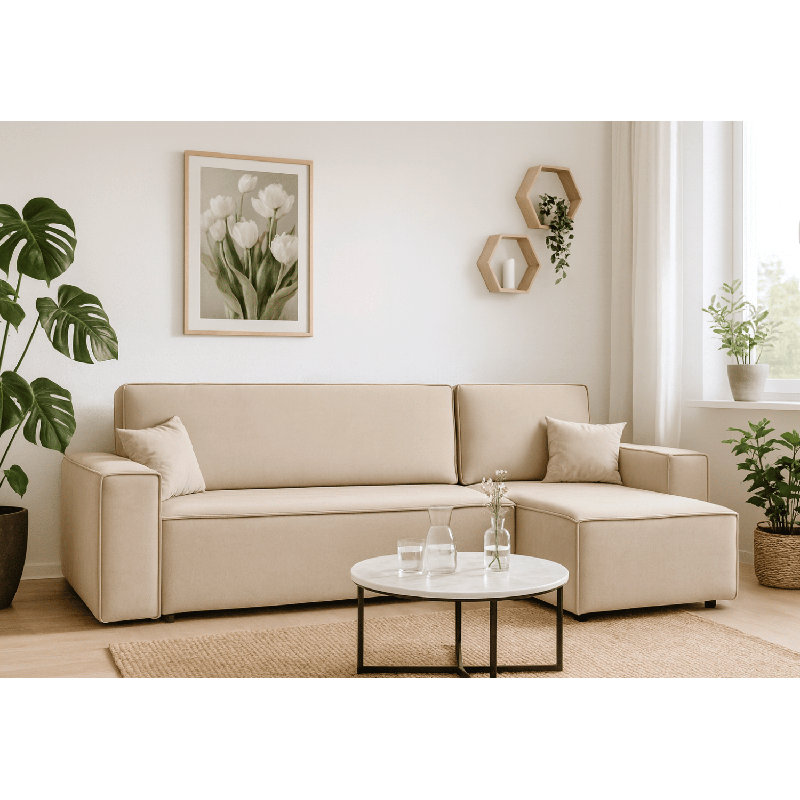 Rubeena 3 Seater Sofa Bed, Right Hand Facing