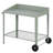 Outdoor Metal Potting Bench with Wheels and Storage Shelf-968623077