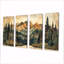 Paysage montagnard montagnard II - Treescape Art - ensemble de décoration murale-1594199744-1594199747