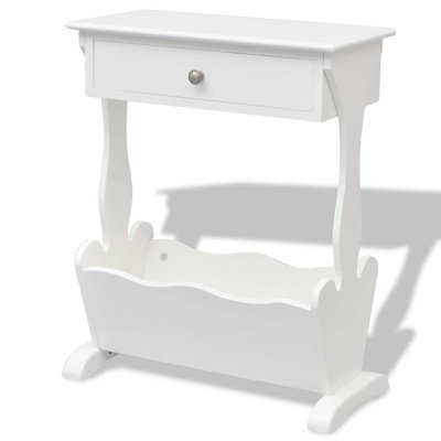 Wood Free Standing Magazine Rack