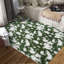 10 po x 13 po pour le salon Tapis vert à poils longs Tapis en caoutchouc antidérapant Tapis de vache moderne de luxe-125822447-125822455