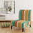Mélange de polyester bleu / vert / orange sélectionné