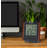 Modern & Contemporary Digital Quartz Movement / Crystal Tabletop Clock in Red/Gray