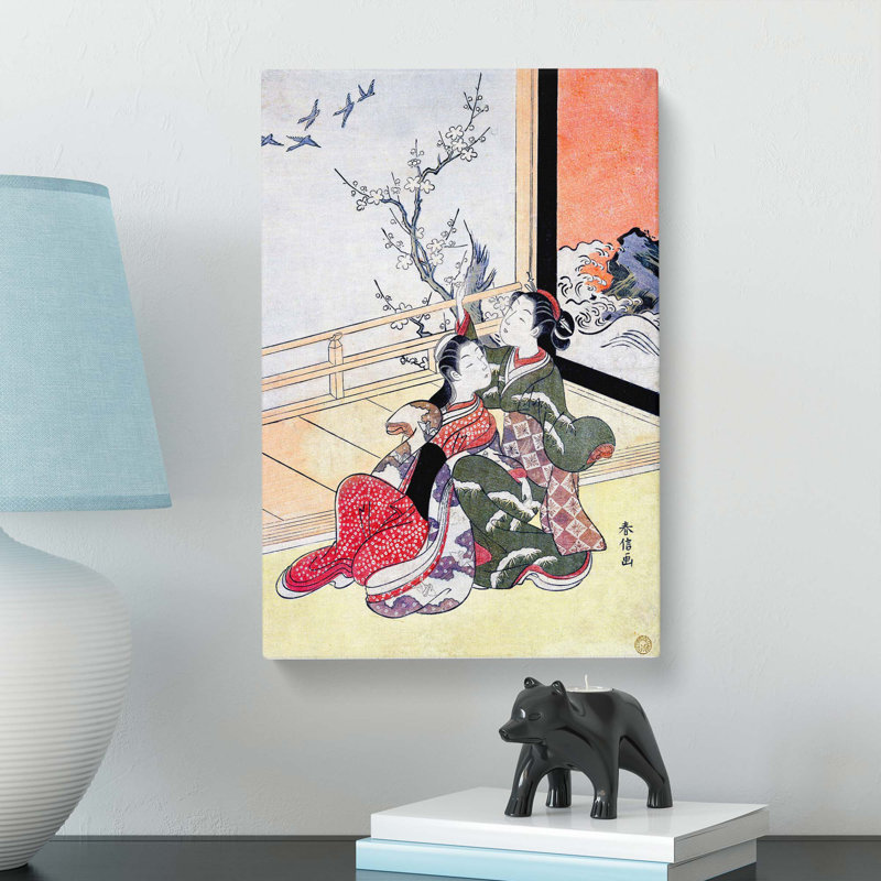 See The Birds Fly by Harunobu Suzuki - Wrapped Canvas, 50cm H x 35cm W x 3cm D