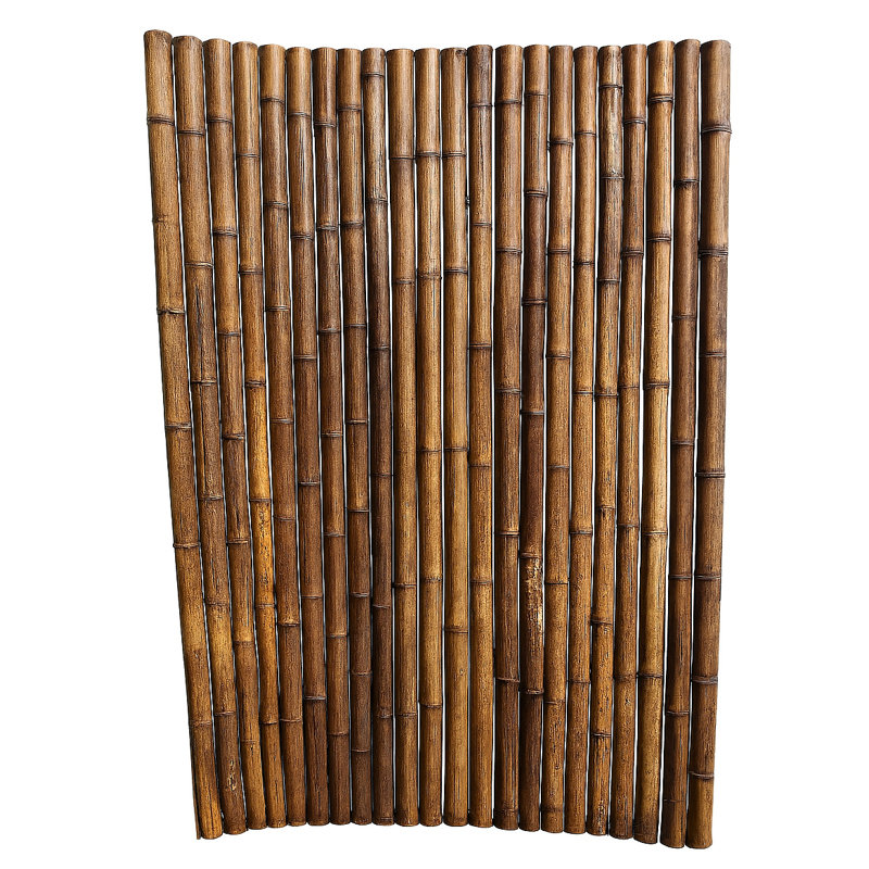 Très grand poteau en bambou carbonisé 1,75 po