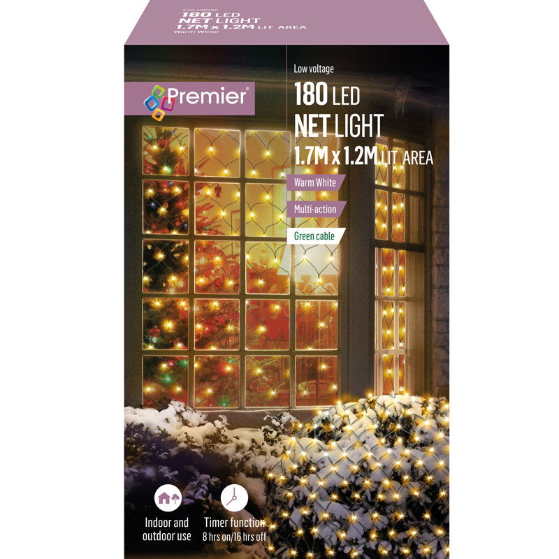 Indoor / Outdoor Net Lights, Warm White