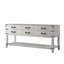 Meuble-lavabo double en chêne blanc 72 po X P 22 po D
