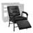 Reclining Salon Shampoo Chair with Footrest - Heavy Duty Barber Hair Stylist Chair, PU Leather Black Beauty Spa Equipment