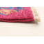 Tapis décoratif en laine de conception unique 6 pi x 8 pi 9 po Bryleah noué à la main New Age Lahore de style rose foncé/bleu marine/jaune clair