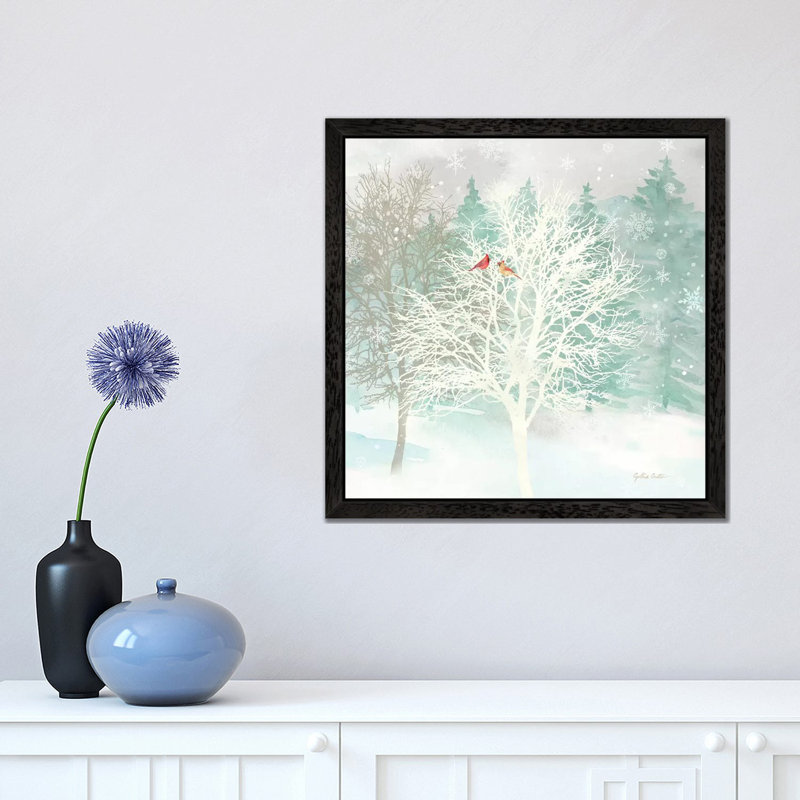 Winter Wonder I by Cynthia Coulter - Print on Canvas, 66.04 cm H x 66.04 cm W, Black Floater Framed