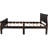 Queen Size Wood Platform Bed With Headboard And Wooden Slat Support-1262792969