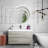 Camorah Frameless Wall-Mounted Round Beveled Bathroom Vanity Mirror-1348941125