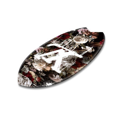 King Bloom Decorative Acrylic Skimboard by Oliver Gal