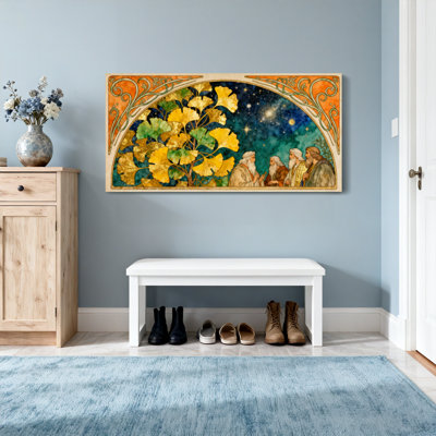 Fashion Starry Night Ginkgo Tree Wise Men