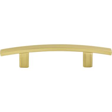 3 Front Mount Hoosier Bin Pull Polished and Lacquered Solid Brass - D.  Lawless Hardware