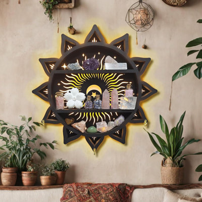 Tablette en cristal Chakra Lotus Flower