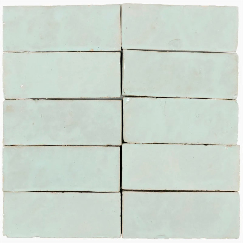Oasis Zellige Ceramic Wall Tile, 2 in x 6 in
