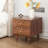 18.14'' Tall 2 Drawer Farmhouse Embossed Nightstands-1980423085