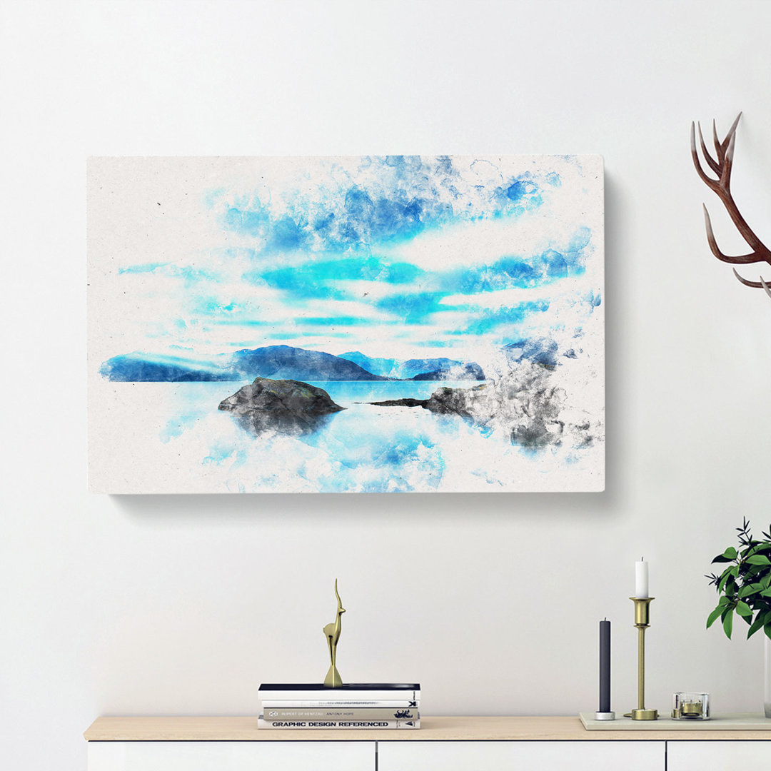View of Glencoe in Scotland - Wrapped Canvas