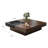 Zaryia Modern Square Walnut Wood Coffee Table with Sliding Top and Hidden Storage Compartment-582041540