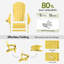 Chaise de patio d'extérieur en PEHD pliable avec porte-gobelet Adirondack-1444257748