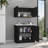 Cabinet Set, Two Shelves Black