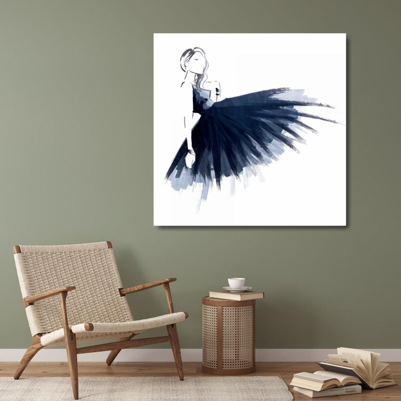 Art sur toile tendue Red Barrel Studio® OnRei Gallery: Blue Attitude, H 28 po x l 28 po