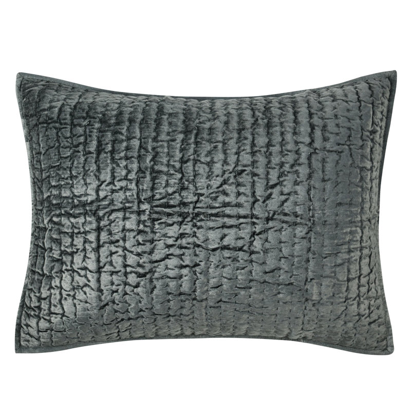 Lucio Polyester Sham, Standard, Bay Green