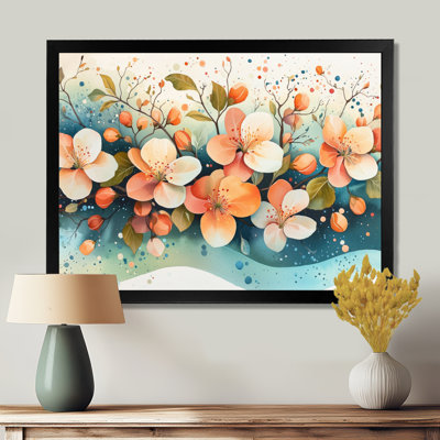 Carruth Desert Blossom of Apple Blossom Field III - Art mural de fleur de pommier pour le salon